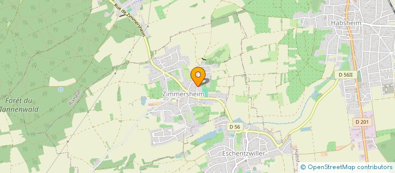 localisation de l'entreprise MADAME CHRISTINE ANHEIM  ZIMMERSHEIM