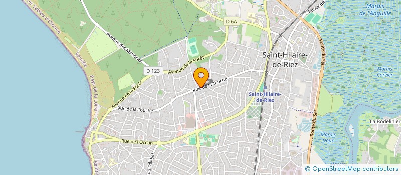 localisation de l'entreprise MADAME CHRISTINE ANNEREAU à SAINT-HILAIRE-DE-RIEZ