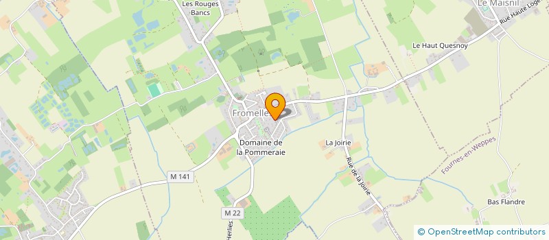 localisation de l'entreprise MADAME CHRISTINE ANNYCKE  FROMELLES