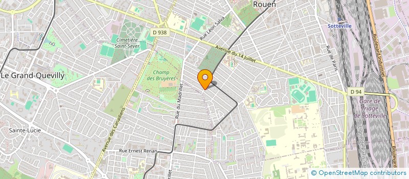 localisation de l'entreprise MADAME CHRISTINE ANTILLE  SOTTEVILLE-LES-ROUEN