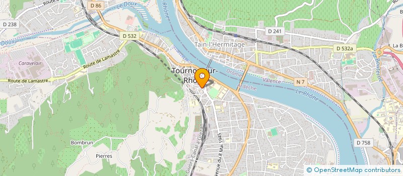 localisation de l'entreprise MADAME CHRISTINE ARCHAMBAULT à TOURNON-SUR-RHONE