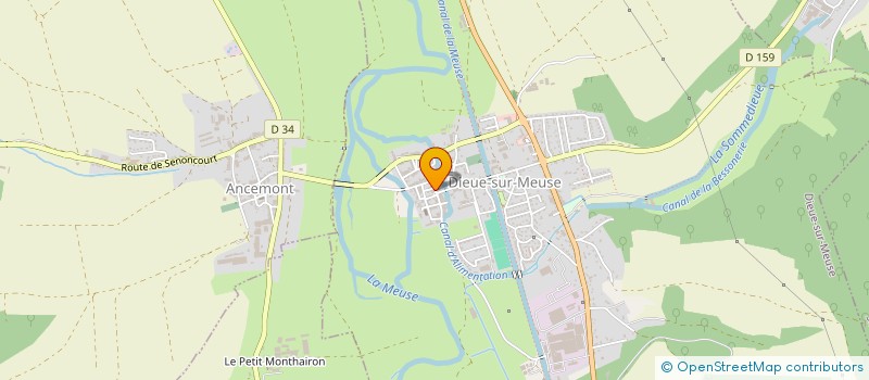 localisation de l'entreprise MADAME CHRISTINE ARCIZET à DIEUE-SUR-MEUSE