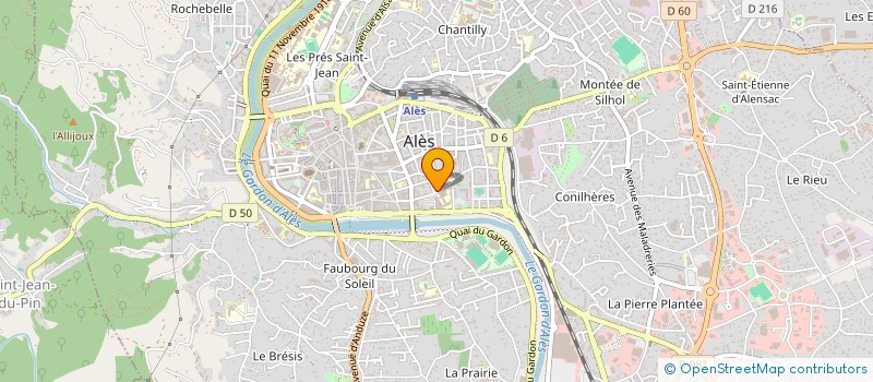 localisation de l'entreprise MADAME CHRISTINE ARNIAUD  ALES