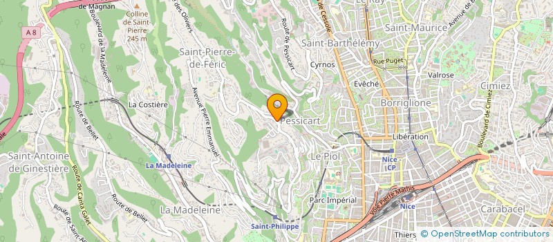 localisation de l'entreprise MADAME CHRISTINE ARROYO SORIA  NICE
