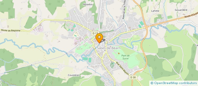 localisation de l'entreprise MADAME CHRISTINE ARTIGUENAVE à SALIES-DE-BEARN