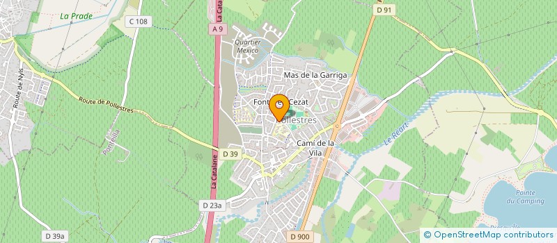 localisation de l'entreprise MADAME CHRISTINE ASPART  POLLESTRES