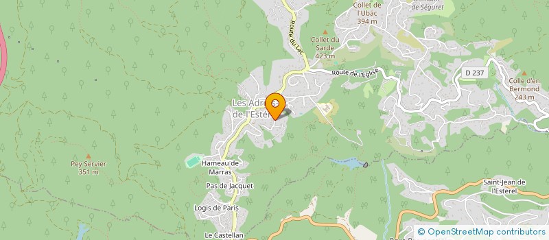 localisation de l'entreprise MADAME CHRISTINE ASTORG  LES ADRETS-DE-L'ESTEREL