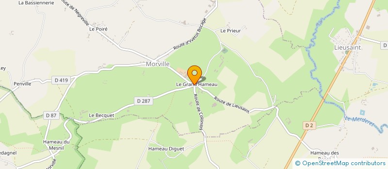 localisation de l'entreprise MADAME CHRISTINE AUBERT  MORVILLE