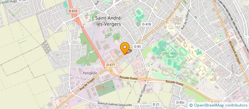 localisation de l'entreprise MADAME CHRISTINE AUBRY à SAINT-ANDRE-LES-VERGERS