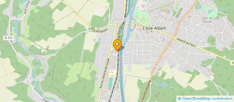 localisation de l'entreprise MADAME CHRISTINE AUDET-LAPOINTE BONNAUD  PARMAIN