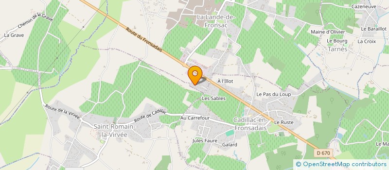 localisation de l'entreprise MADAME CHRISTINE AYRAULT  LA LANDE-DE-FRONSAC