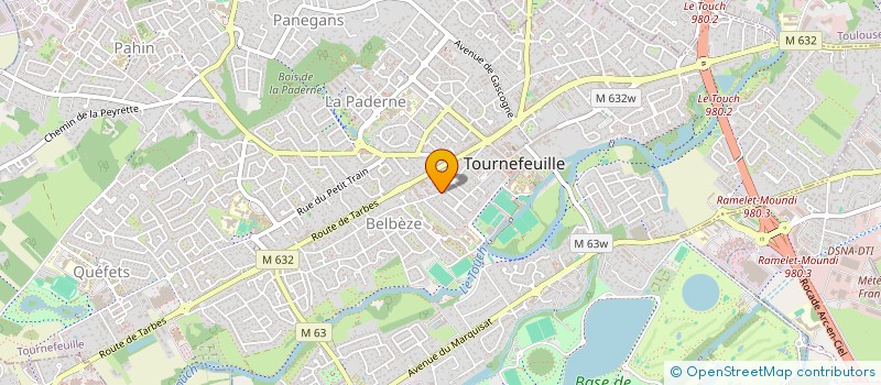 localisation de l'entreprise MADAME CHRISTINE AZNAR  TOURNEFEUILLE