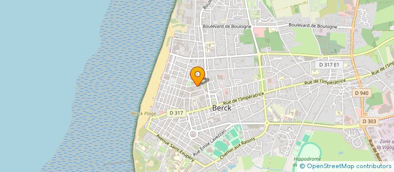 localisation de l'entreprise MADAME CHRISTINE BACHIMONT  BERCK