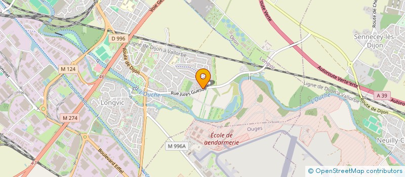 localisation de l'entreprise MADAME CHRISTINE BAGES  LONGVIC