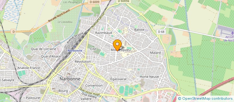 localisation de l'entreprise MADAME CHRISTINE BAILLEUL  NARBONNE