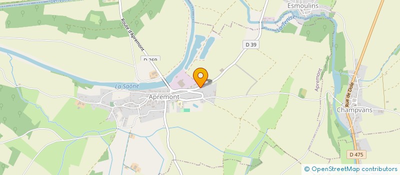 localisation de l'entreprise MADAME CHRISTINE BAILLOT  AUTREY-LES-GRAY