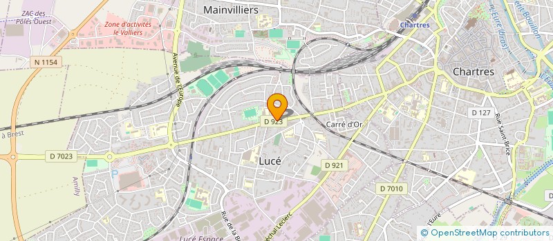 localisation de l'entreprise MADAME CHRISTINE BAILLY à LUCE