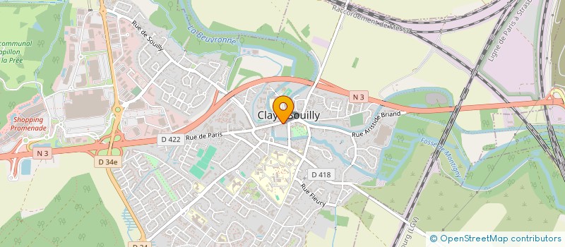 localisation de l'entreprise MADAME CHRISTINE BALDUCCI  CLAYE-SOUILLY