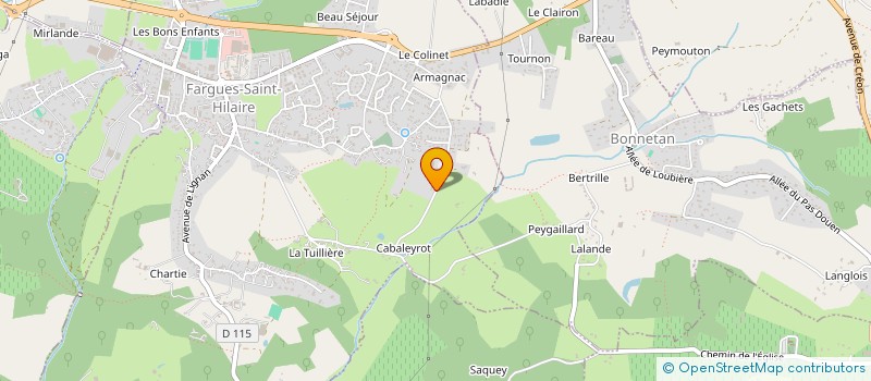 localisation de l'entreprise MADAME CHRISTINE BALENCY-BEARN  FARGUES-SAINT-HILAIRE