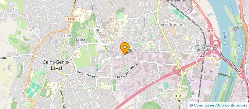 localisation de l'entreprise MADAME CHRISTINE BALEYDIER  OULLINS-PIERRE-BENITE