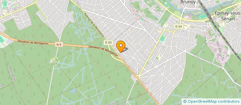 localisation de l'entreprise MADAME CHRISTINE BALLARDIN  BRUNOY