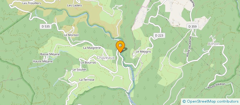 localisation de l'entreprise MADAME CHRISTINE BAMBIER  CHAZEAUX