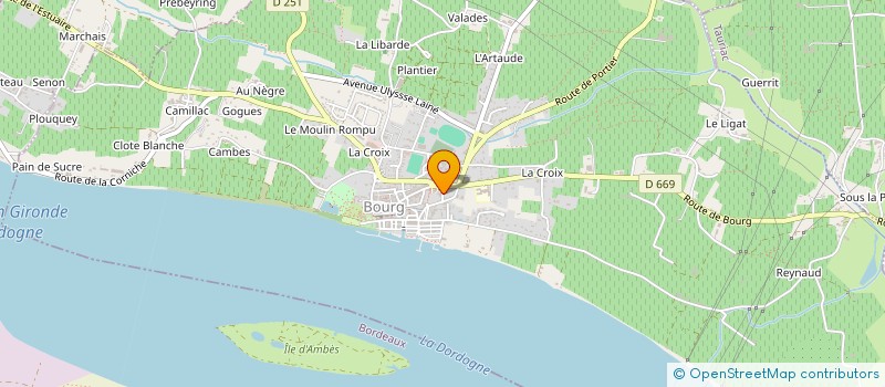 localisation de l'entreprise MADAME CHRISTINE BANAND  BOURG