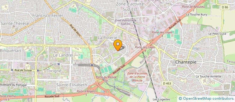 localisation de l'entreprise MADAME CHRISTINE BARBEDET  RENNES