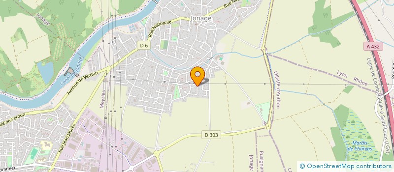 localisation de l'entreprise MADAME CHRISTINE BARBIER  JONAGE