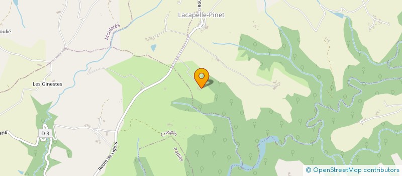 localisation de l'entreprise MADAME CHRISTINE BARDIERE  LACAPELLE-PINET