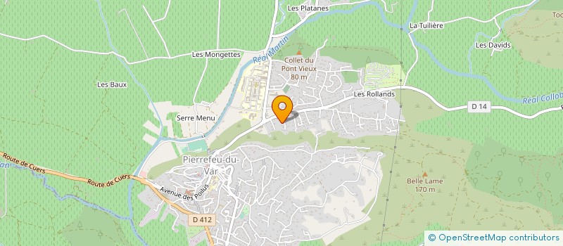 localisation de l'entreprise MADAME CHRISTINE BARONE à PIERREFEU-DU-VAR