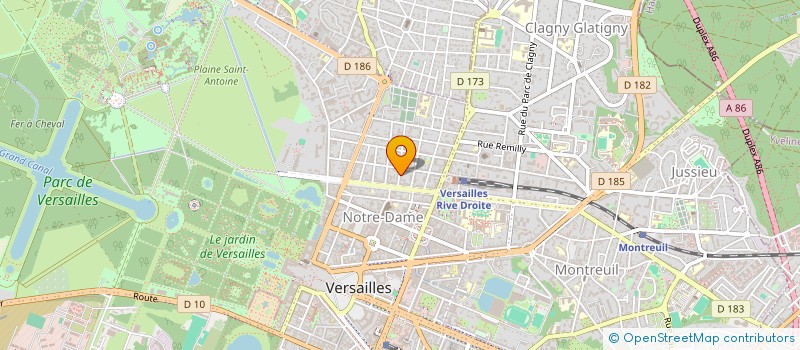localisation de l'entreprise MADAME CHRISTINE BARTHEL à VERSAILLES
