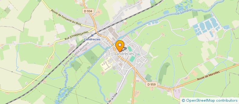 localisation de l'entreprise MADAME CHRISTINE BASQUIN à LANDRECIES