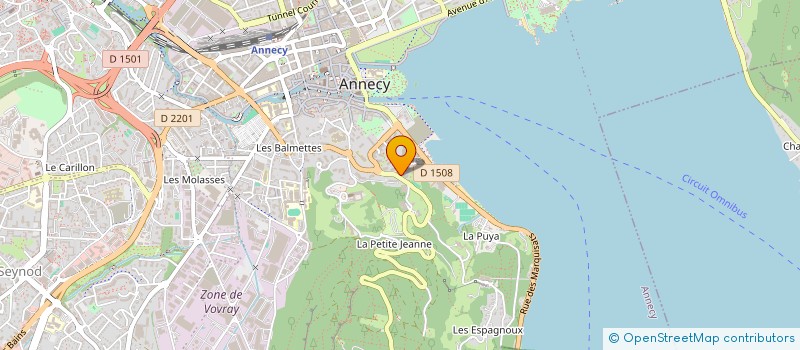 localisation de l'entreprise MADAME CHRISTINE BAUD-GRASSET à ANNECY