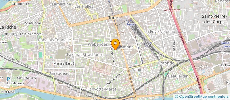 localisation de l'entreprise MADAME CHRISTINE BAUDOIN à TOURS