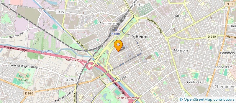 localisation de l'entreprise MADAME CHRISTINE BAUFOUR à REIMS