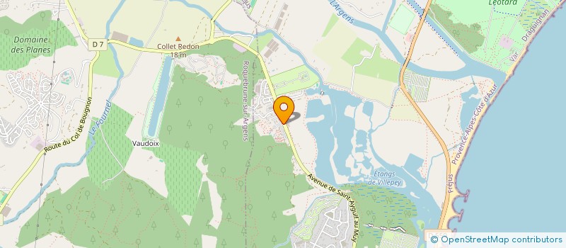 localisation de l'entreprise MADAME CHRISTINE BAUMANN à FREJUS