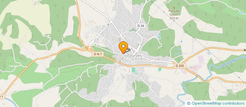 localisation de l'entreprise MADAME CHRISTINE BAUMBERGER  TOURVES