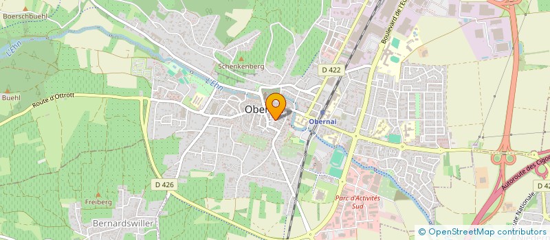 localisation de l'entreprise MADAME CHRISTINE BAUR à OBERNAI