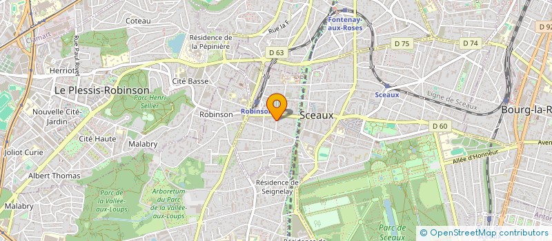 localisation de l'entreprise MADAME CHRISTINE BAVEUX à SCEAUX