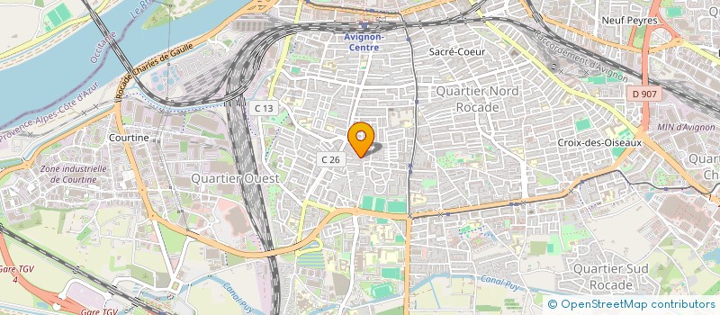 localisation de l'entreprise MADAME CHRISTINE BAZIN  AVIGNON