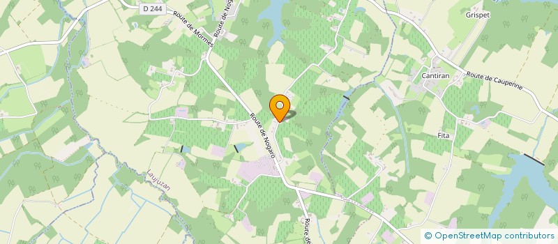 localisation de l'entreprise MADAME CHRISTINE BAZZACO  LAUJUZAN