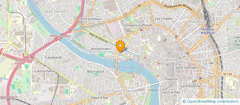 localisation de l'entreprise MADAME CHRISTINE BEAUDONNAT à TOULOUSE