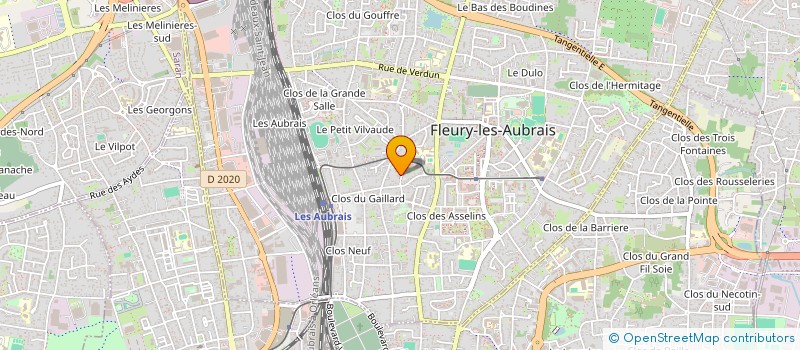 localisation de l'entreprise MADAME CHRISTINE BEAUJOUAN à FLEURY-LES-AUBRAIS