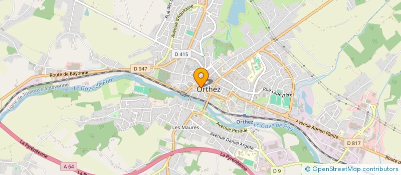 localisation de l'entreprise MADAME CHRISTINE BEAUZET  ORTHEZ