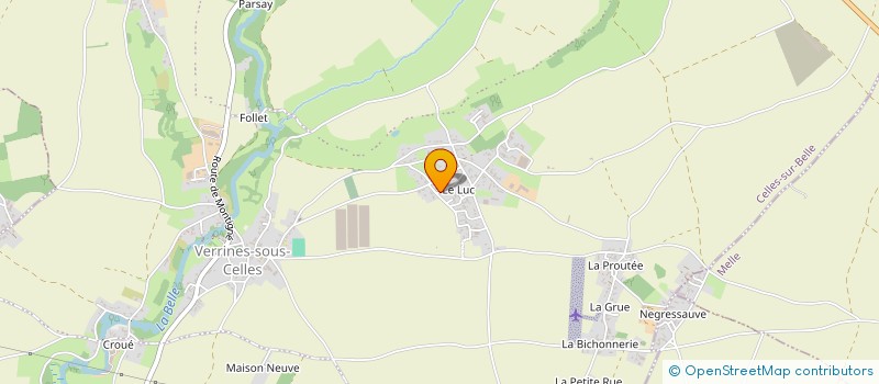 localisation de l'entreprise MADAME CHRISTINE BEDON à CELLES-SUR-BELLE