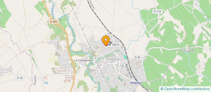 localisation de l'entreprise MADAME CHRISTINE BEL  MAGALAS