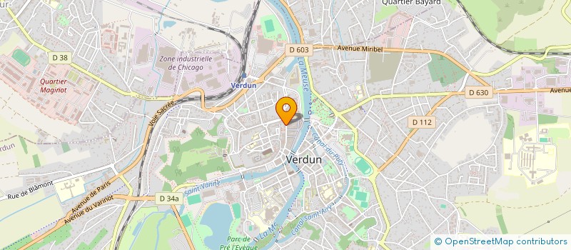 localisation de l'entreprise MADAME CHRISTINE BELGRAND à VERDUN