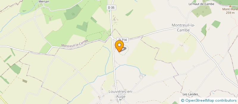 localisation de l'entreprise MADAME CHRISTINE BELL à LOUVIERES-EN-AUGE