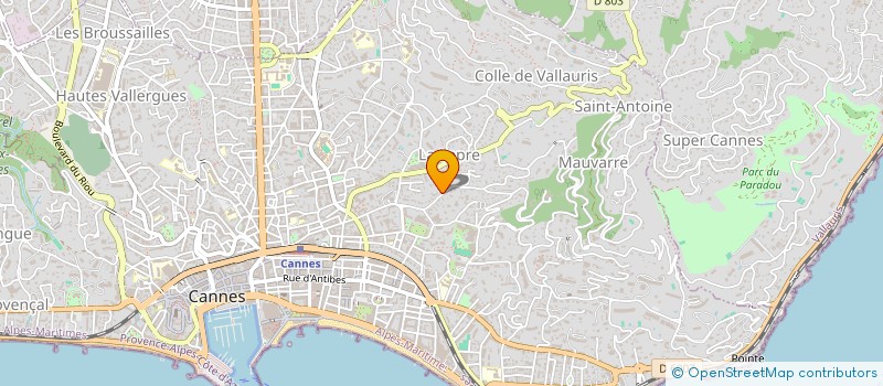 localisation de l'entreprise MADAME CHRISTINE BELMONTE à CANNES